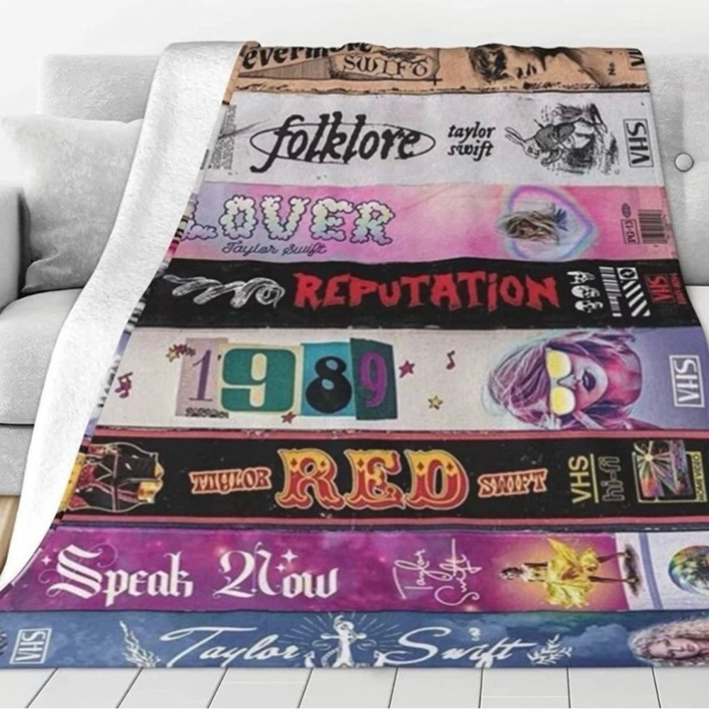 Taylor Swift Albums Blanket Throw
